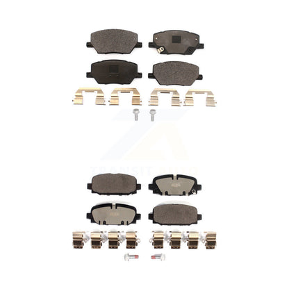Ceramic Brake Pads Front Rear Kit For 2018-2023 Jeep Compass