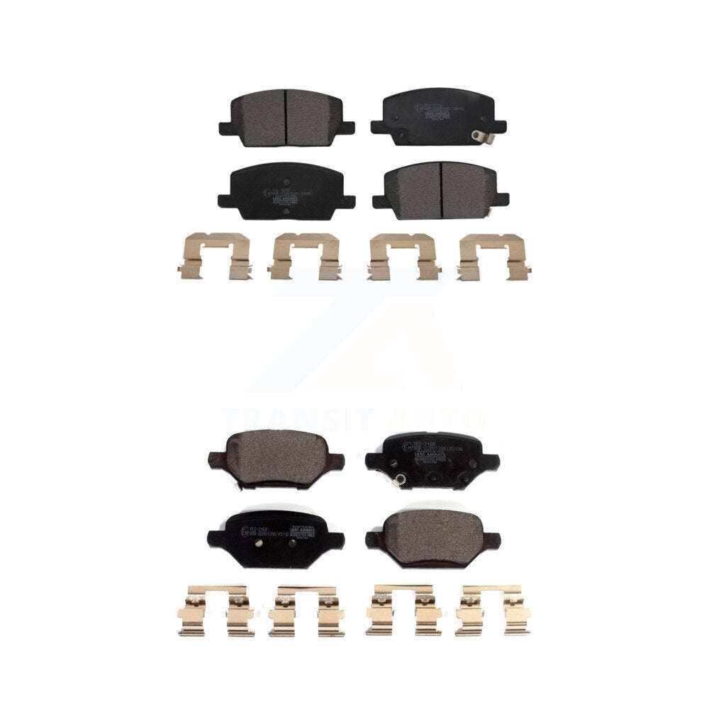 Ceramic Brake Pads Front Rear Kit For 2018-2022 Buick Encore Chevrolet Trax