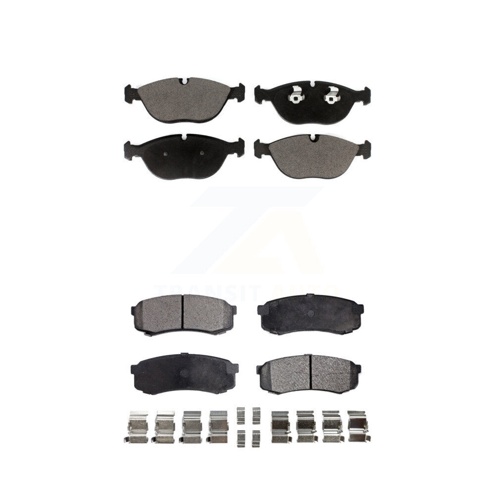 Ceramic Brake Pads Front Rear Kit For 2000 Mercedes-Benz C43 AMG