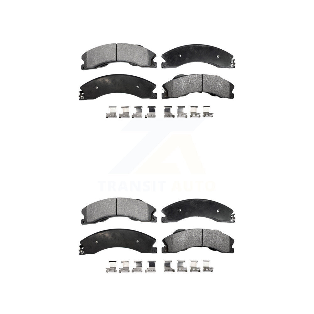 Ceramic Brake Pad Front Rear Kit For GMC Chevrolet Sierra 2500 HD Silverado 3500