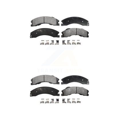 Ceramic Brake Pad Front Rear Kit For GMC Chevrolet Sierra 2500 HD Silverado 3500