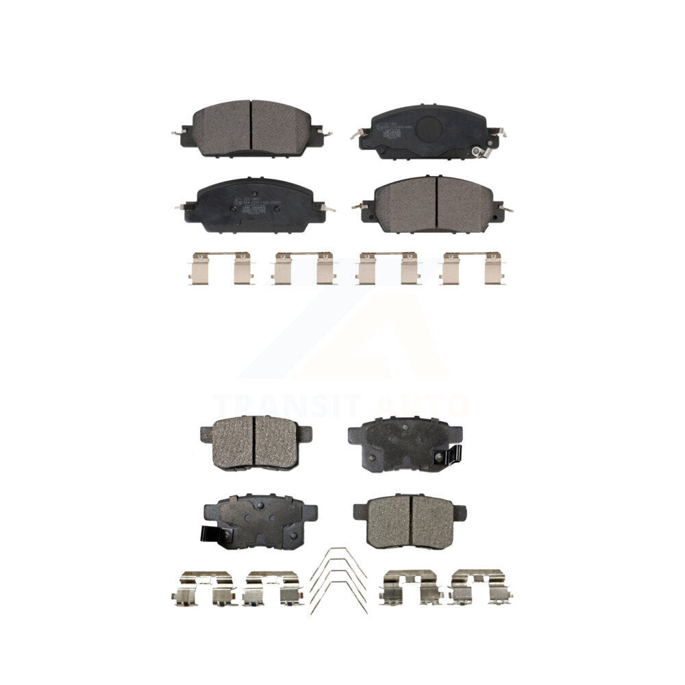 Ceramic Brake Pads Front Rear Kit For 2016-2017 Honda Accord LX-S
