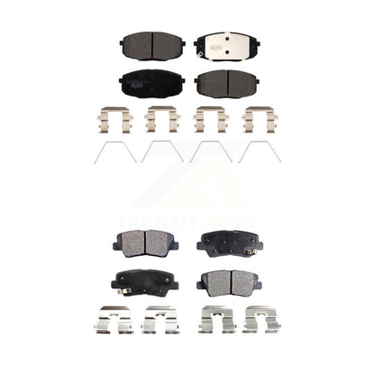 Ceramic Brake Pads Front Rear Kit For 2014-2016 Kia Soul