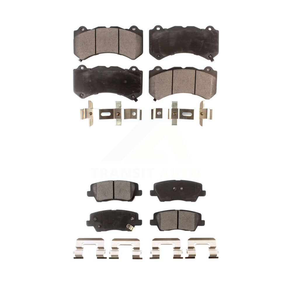 Ceramic Brake Pads Front Rear Kit For Cadillac CTS
