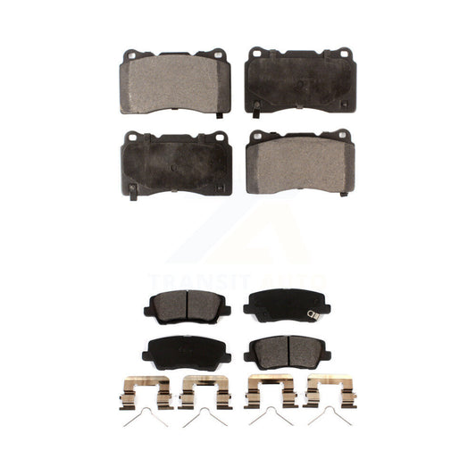 Ceramic Brake Pads Front Rear Kit For Cadillac ATS CTS
