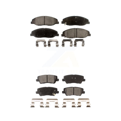 Ceramic Brake Pad Front Rear Kit For 2014 Cadillac CTS Without Heavy Duty Brakes