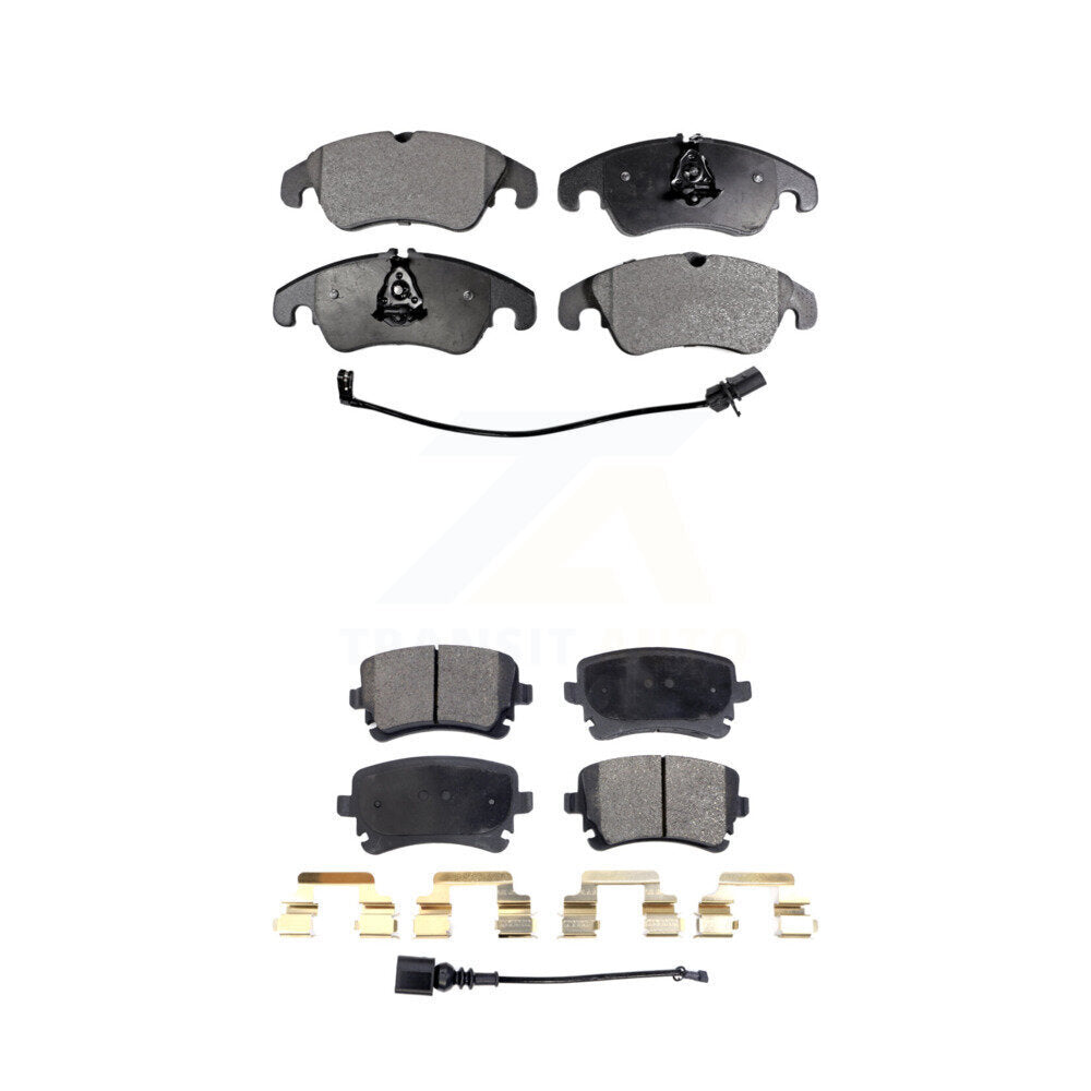 Ceramic Brake Pads Front Rear Kit For 2013-2014 Audi A4 allroad