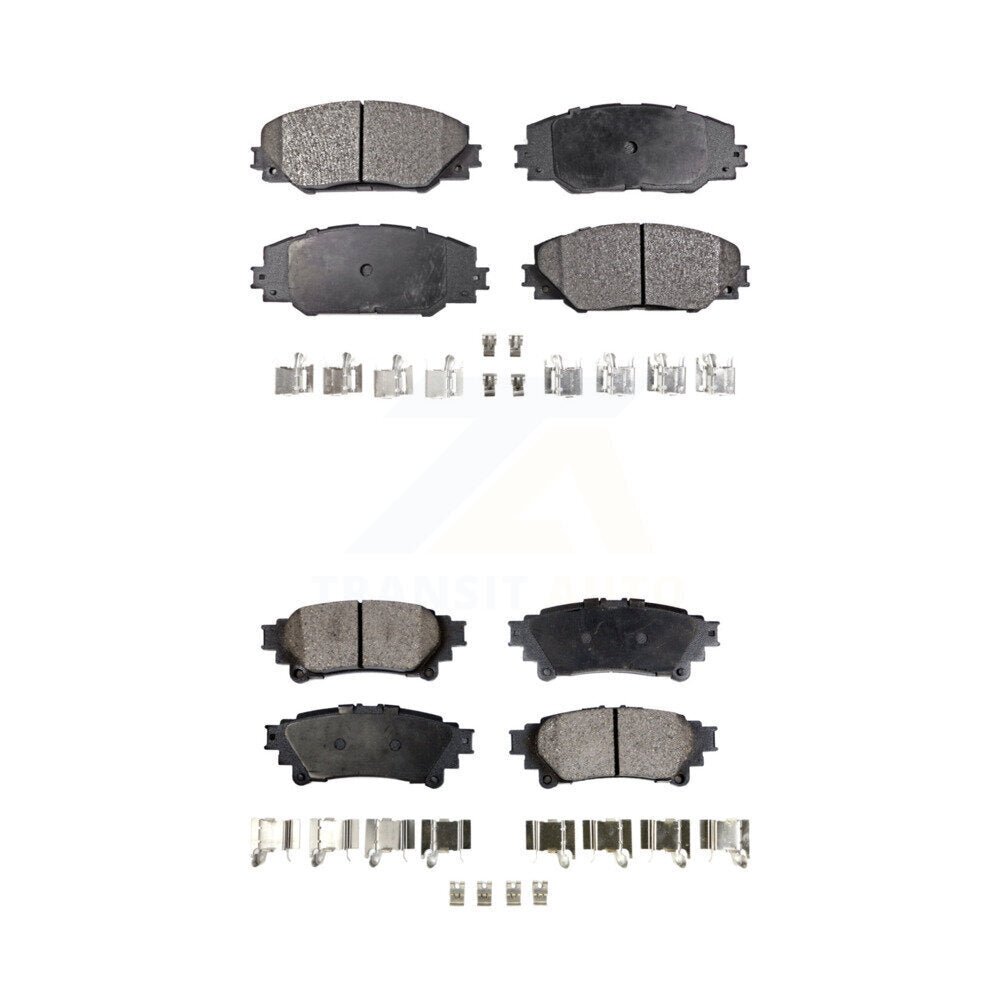 Ceramic Brake Pads Front Rear Kit For 2016-2020 Toyota Mirai