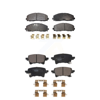 Ceramic Brake Pads Front Rear Kit For Jeep Wrangler Gladiator