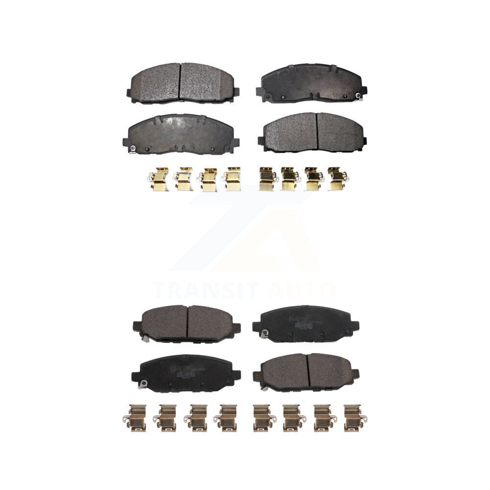Ceramic Brake Pads Front Rear Kit For Jeep Wrangler