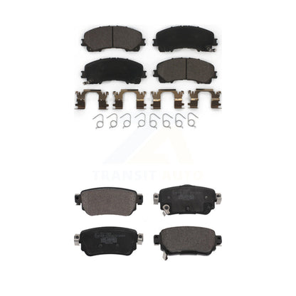 Ceramic Brake Pad Front Rear Kit For 19 Nissan Rogue With Electric Parking