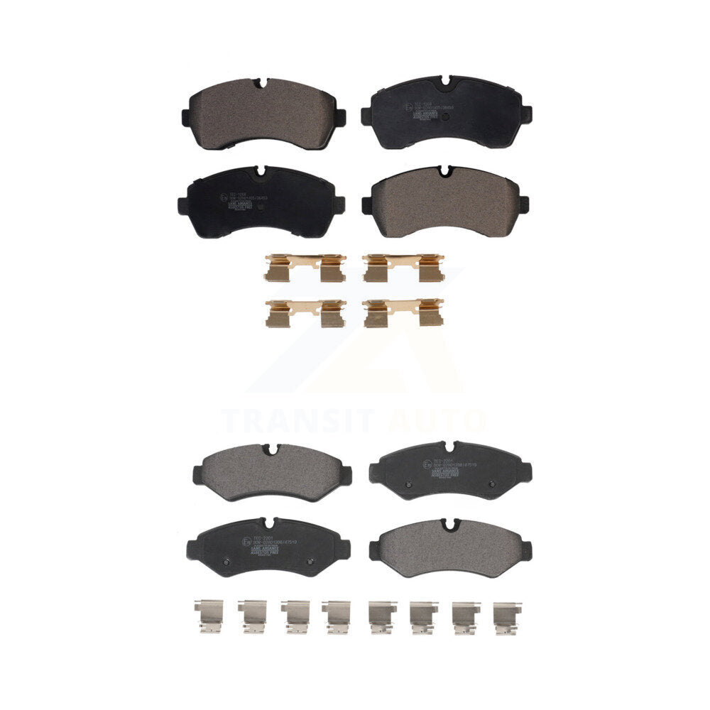 Ceramic Brake Pads Front Rear Kit For Mercedes-Benz Sprinter 2500 3500 4500 1500