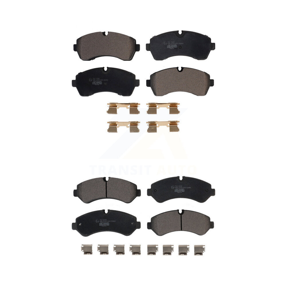 Ceramic Brake Pads Front Rear Kit For Mercedes-Benz Sprinter 3500 4500 3500XD