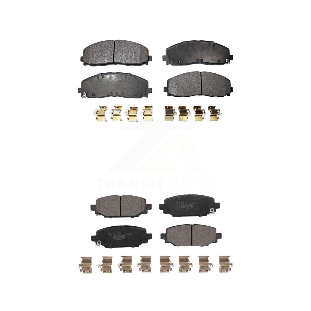 Ceramic Brake Pads Front Rear Kit For Jeep Wrangler