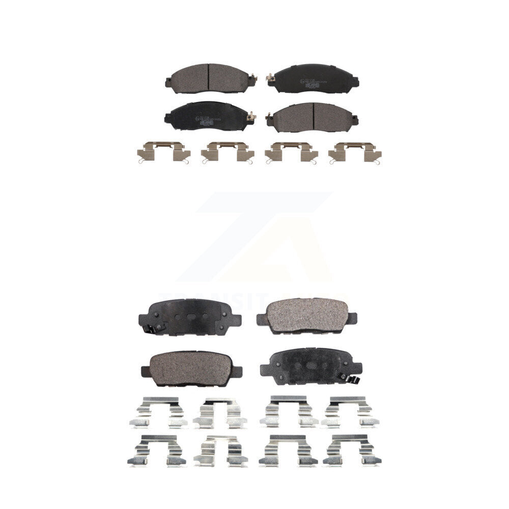 Ceramic Brake Pads Front Rear Kit For Nissan LEAF