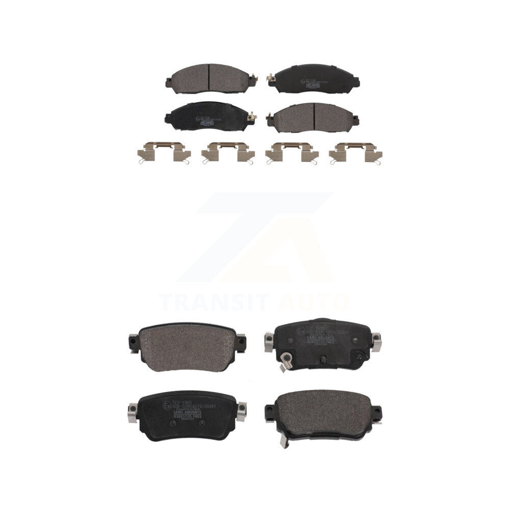 Ceramic Brake Pads Front Rear Kit For Nissan LEAF With Electric Parking