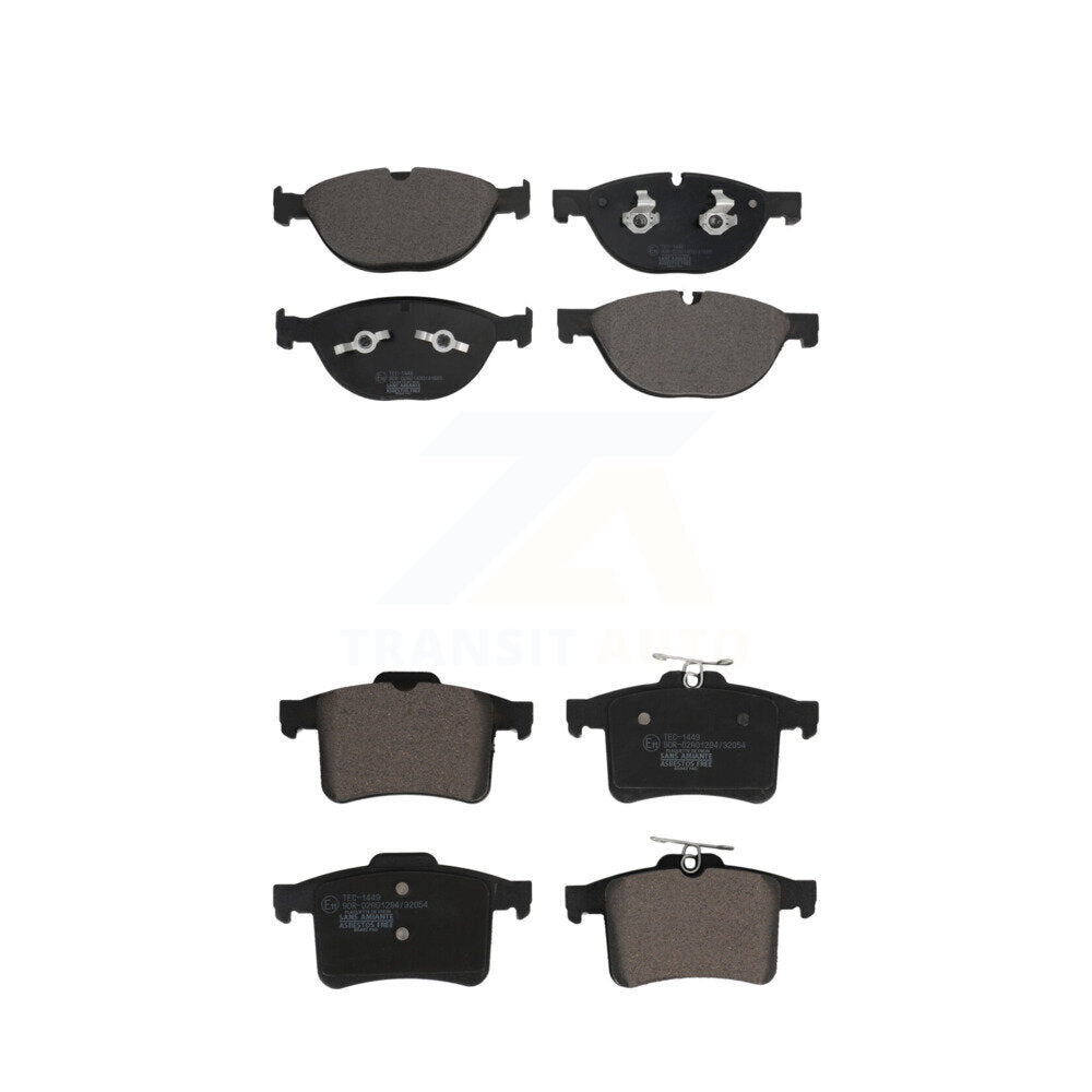Ceramic Brake Pads Front Rear Kit For Jaguar XF XJ XKR XFR XKR-S XFR-S XJR