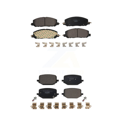 Ceramic Brake Pads Front Rear Kit For Lincoln Aviator Ford Police Interceptor