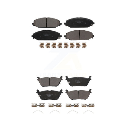Ceramic Brake Pads Front Rear Kit For Ram 1500 Jeep Wagoneer Grand L