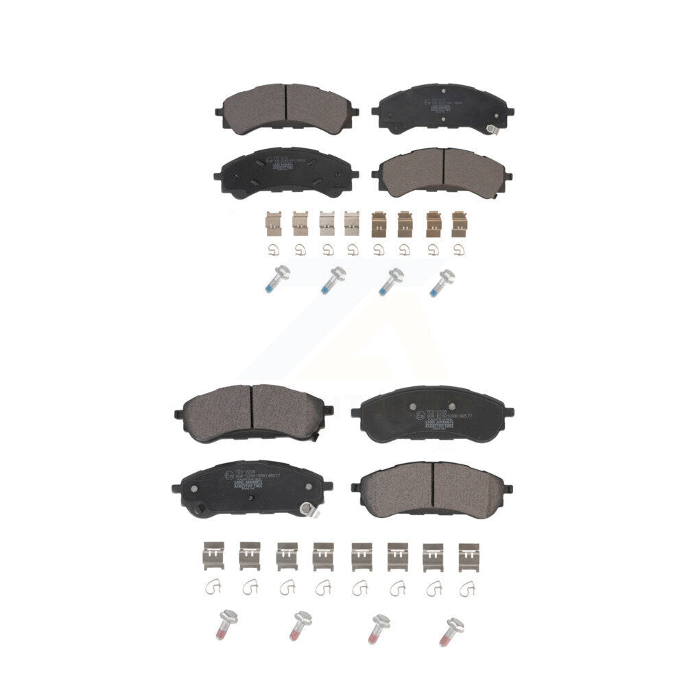 Ceramic Brake Pads Front Rear Kit For 2019-2023 Ford Ranger