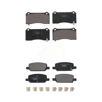 Ceramic Brake Pads Front Rear Kit For 17-23 Tesla 3 With Gray Painted Calipers
