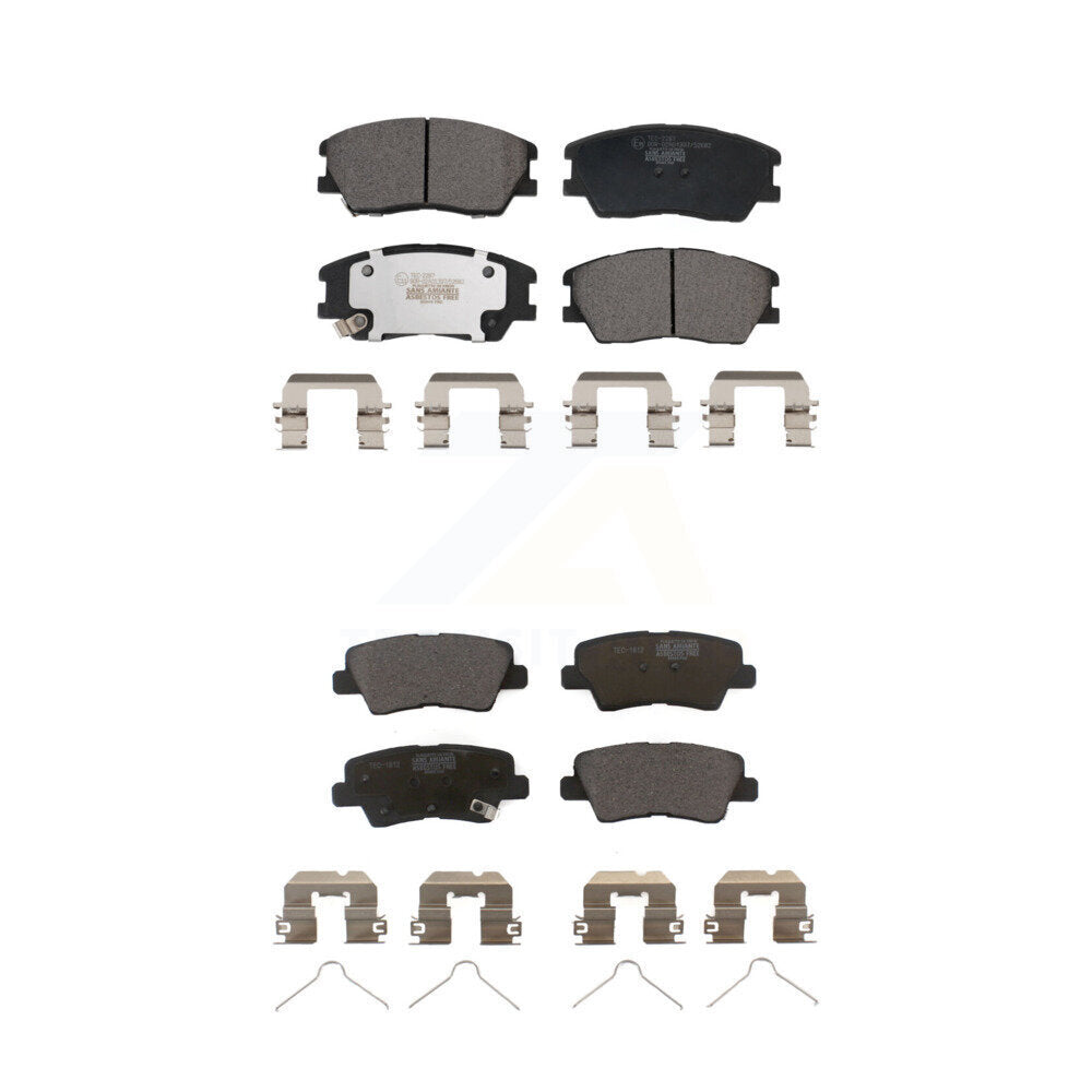 Ceramic Brake Pads Front Rear Kit For 2020-2022 Kia Soul Turbocharged