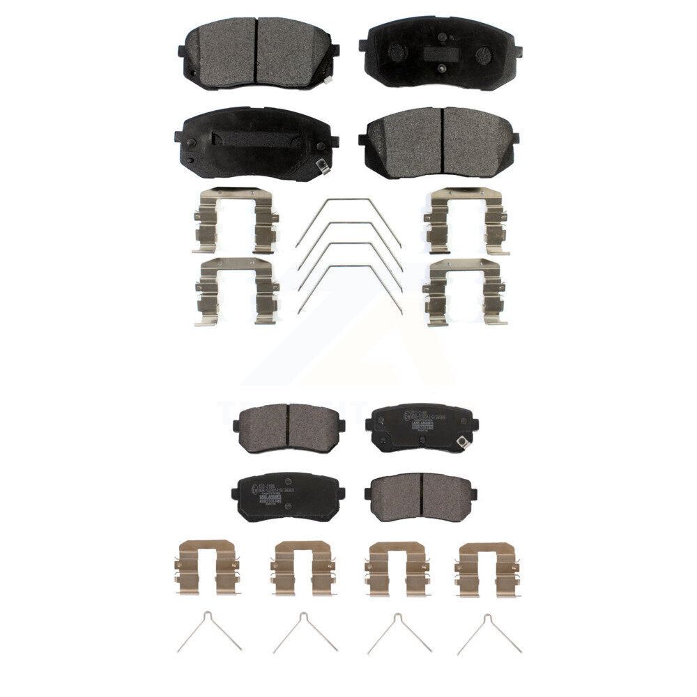 Ceramic Brake Pads Front Rear Kit For Hyundai Kona Kia Seltos