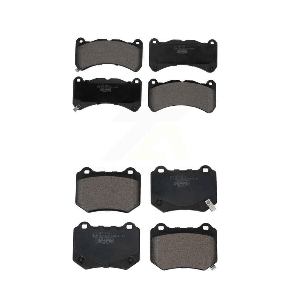Ceramic Brake Pads Front Rear Kit For 2018-2021 Subaru WRX STI