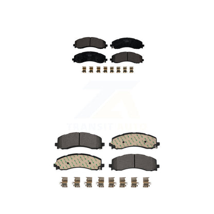 Ceramic Brake Pads Front Rear Kit For Ram 2500 3500
