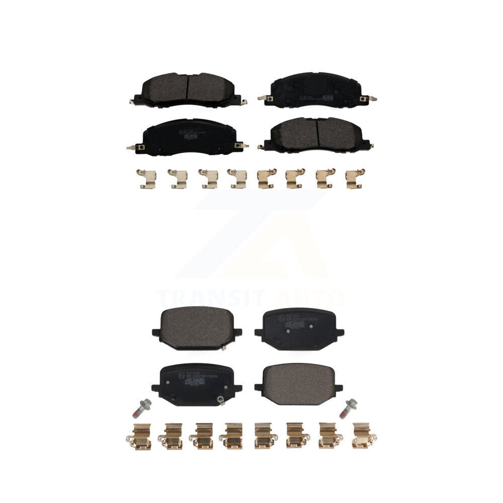 Ceramic Brake Pads Front Rear Kit For Lincoln Aviator