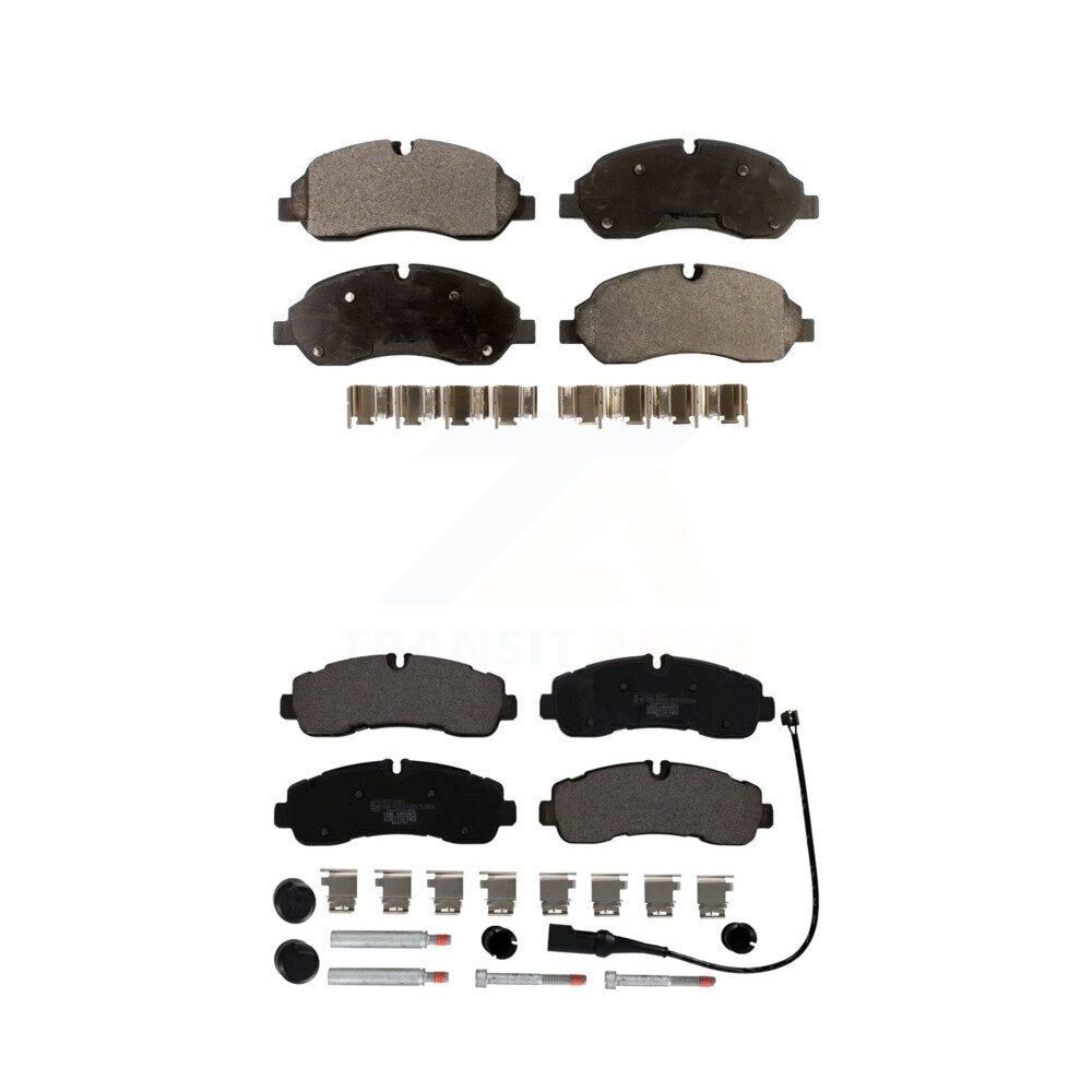 Ceramic Brake Pad Front Rear Kit For Ford Transit-350 Without 4600 Lb Axle