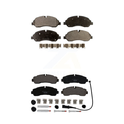 Ceramic Brake Pad Front Rear Kit For Ford Transit-350 Without 4600 Lb Axle