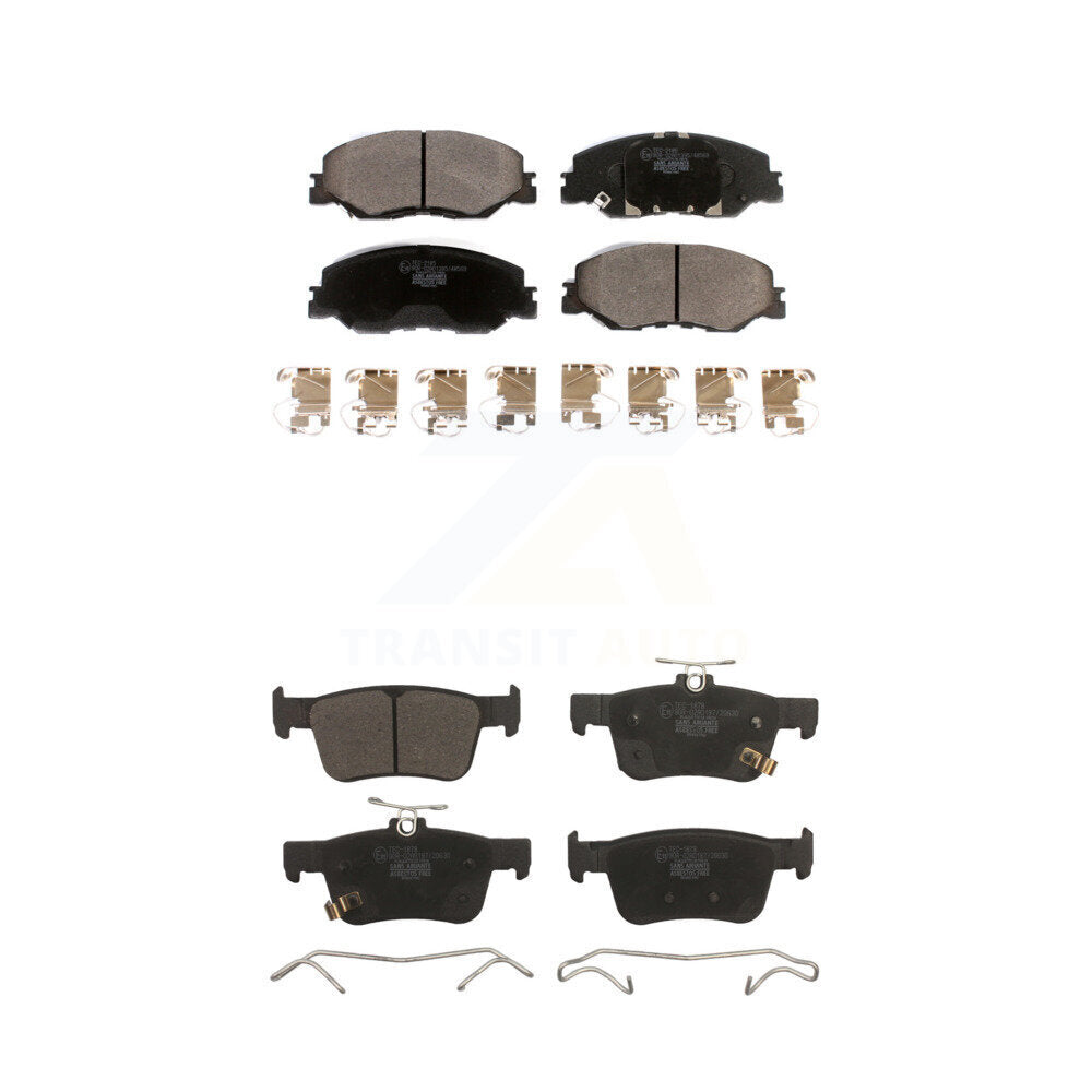 Ceramic Brake Pads Front Rear Kit For Honda Civic