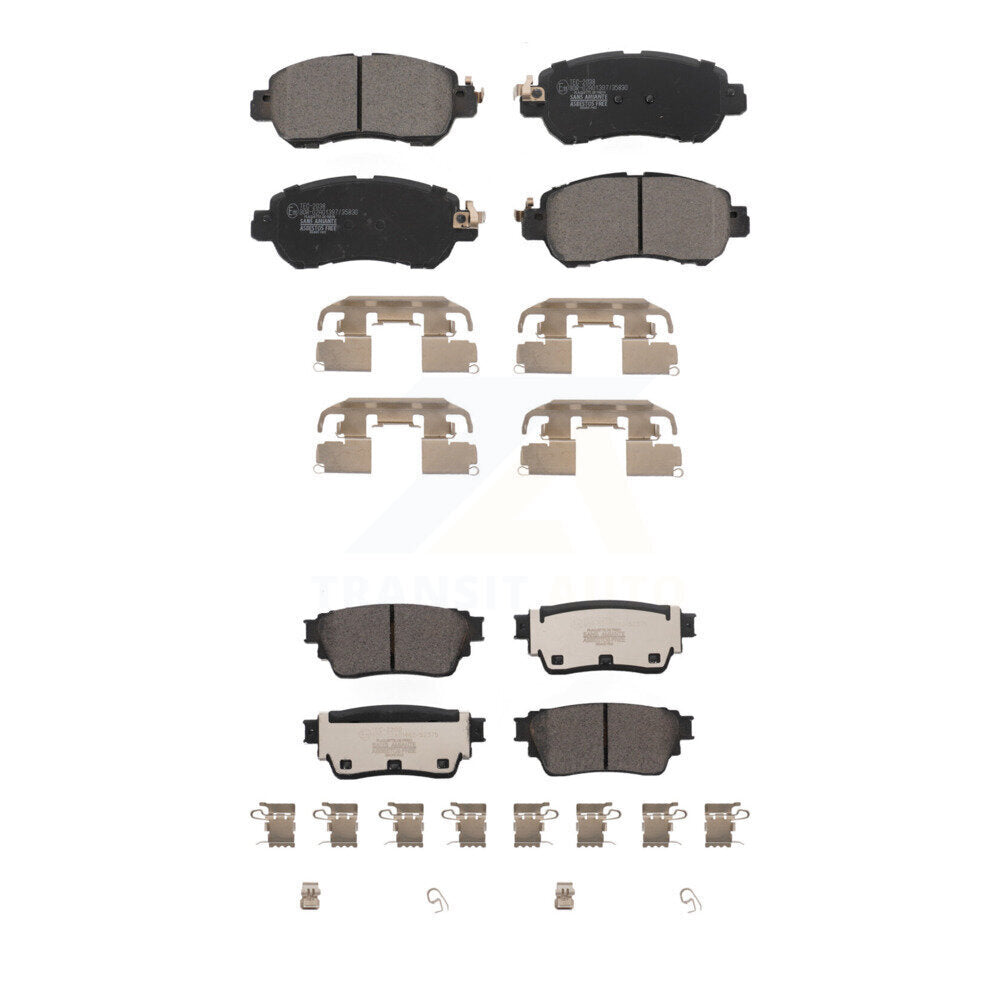 Ceramic Brake Pads Front Rear Kit For 2021-2023 Nissan Kicks Drum rear brakes