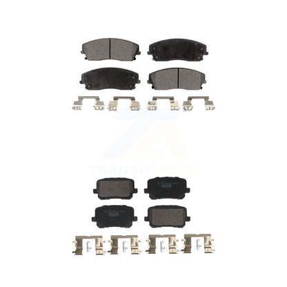 Ceramic Brake Pads Front Rear Kit For Dodge Charger