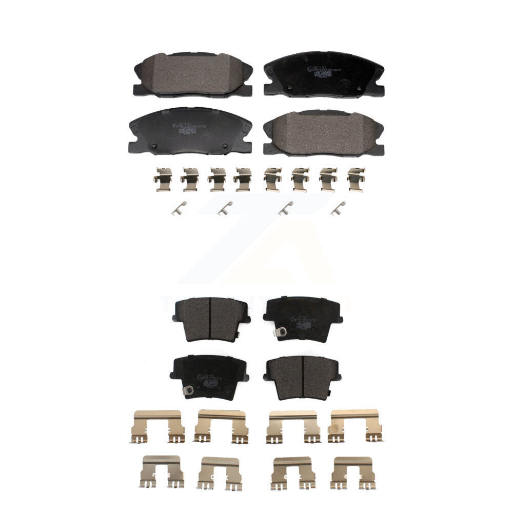 Ceramic Brake Pads Front Rear Kit For Dodge Charger