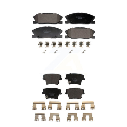 Ceramic Brake Pads Front Rear Kit For Dodge Charger
