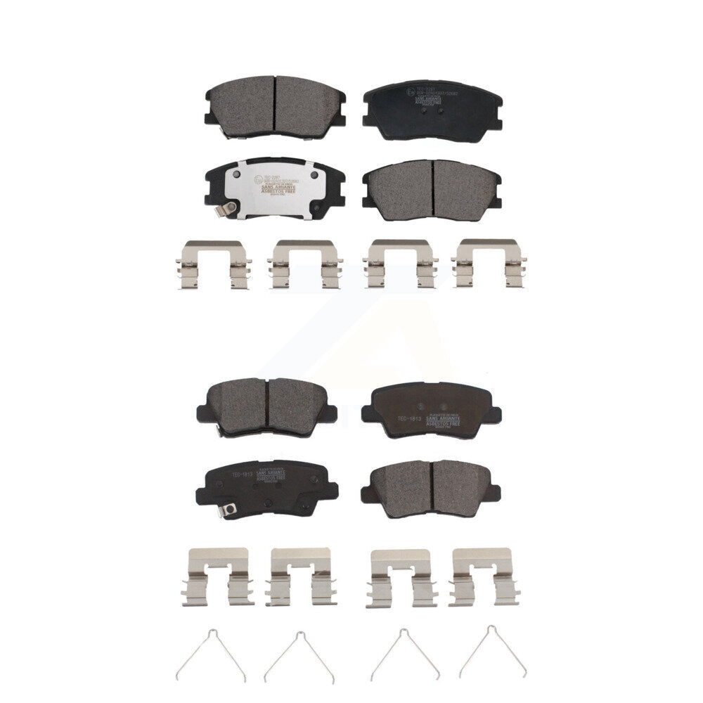 Ceramic Brake Pads Front Rear Kit For Kia Soul EV