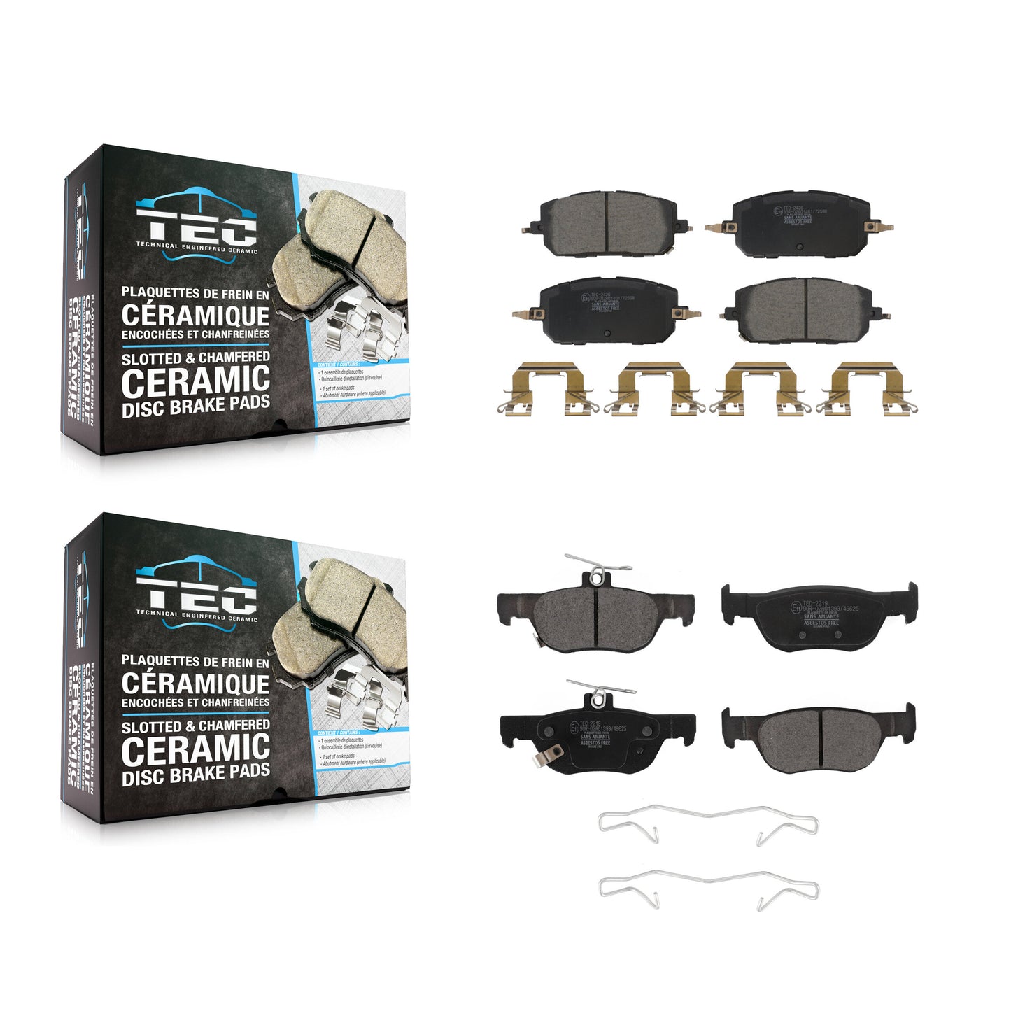 Ceramic Brake Pads Front Rear Kit For 2022-2023 Mazda MX-30 EV