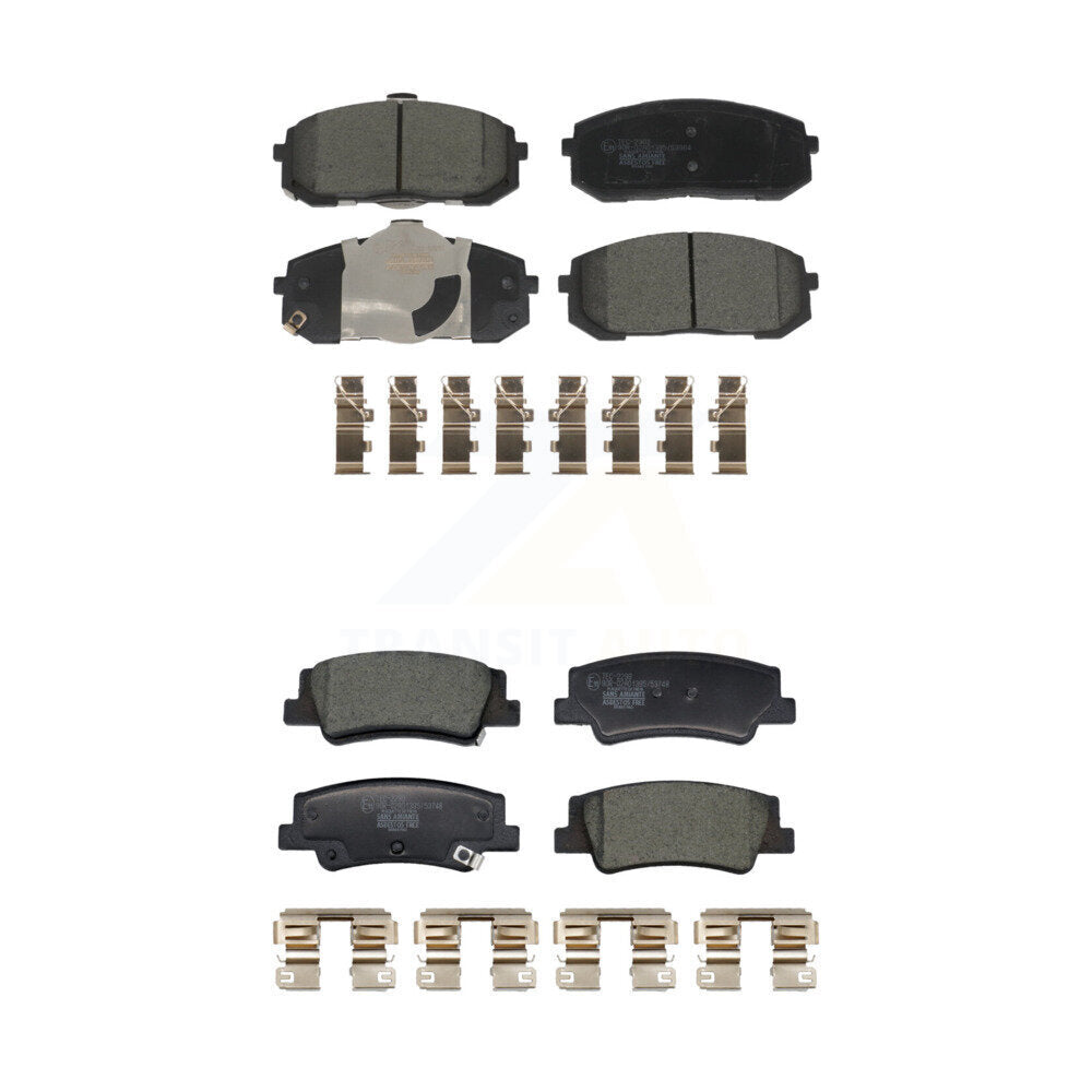 Ceramic Brake Pads Front Rear Kit For Hyundai Sonata Kia Niro EV K5