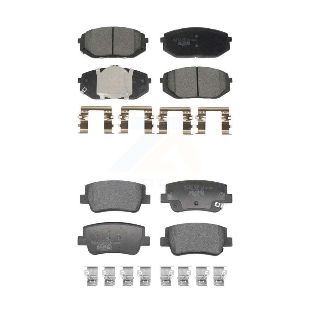 Ceramic Brake Pads Front Rear Kit For Hyundai Sonata Kia K5