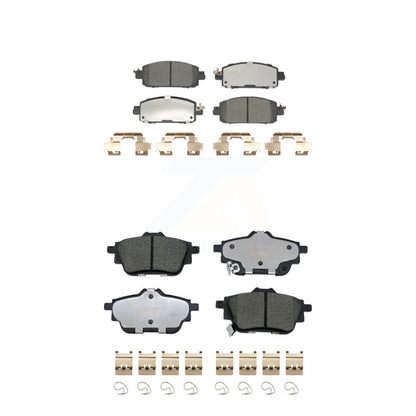 Ceramic Brake Pads Front Rear Kit For 2020-2023 Nissan Sentra Disc rear brakes