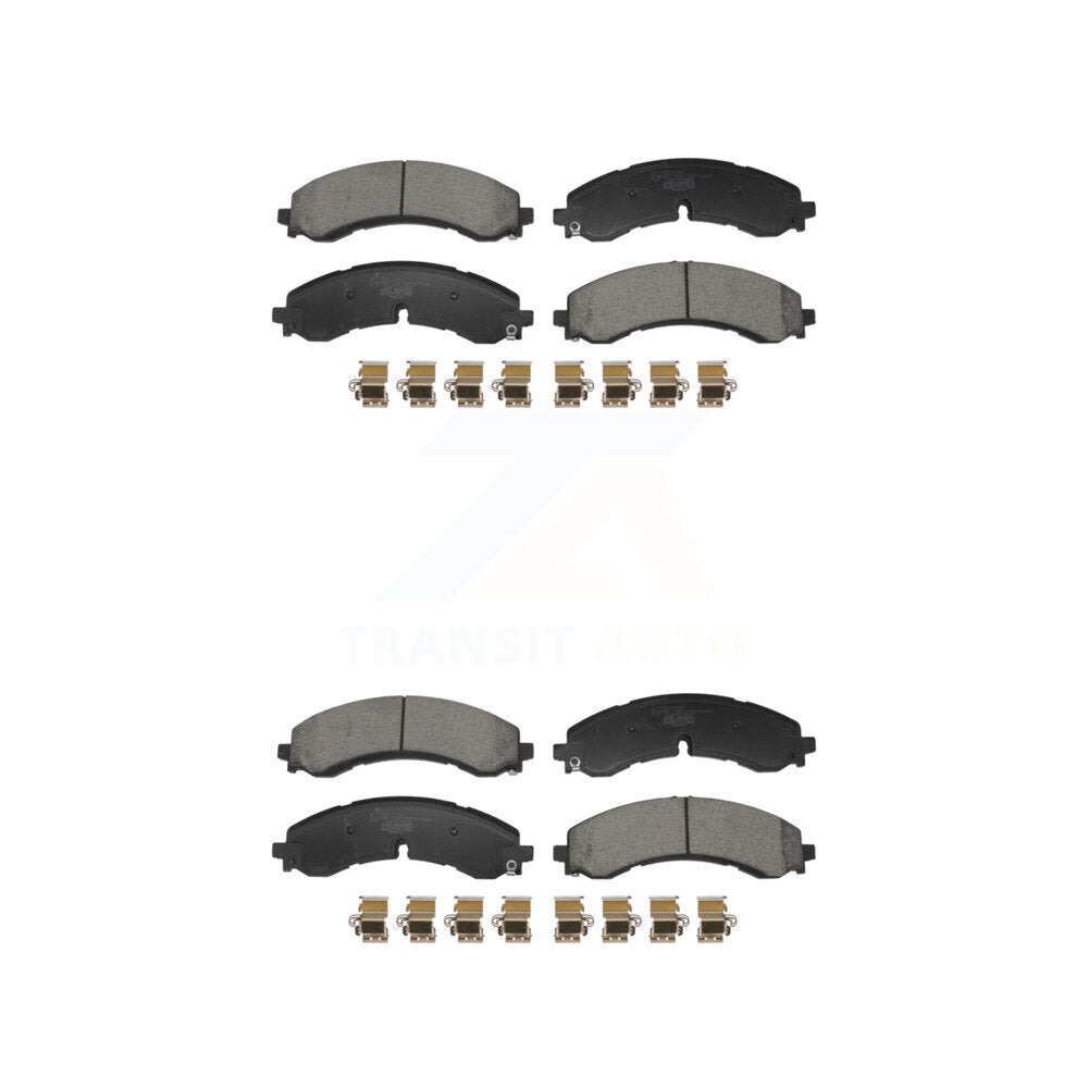 Ceramic Brake Pad Front Rear Kit For GMC Chevrolet Sierra 2500 HD Silverado 3500