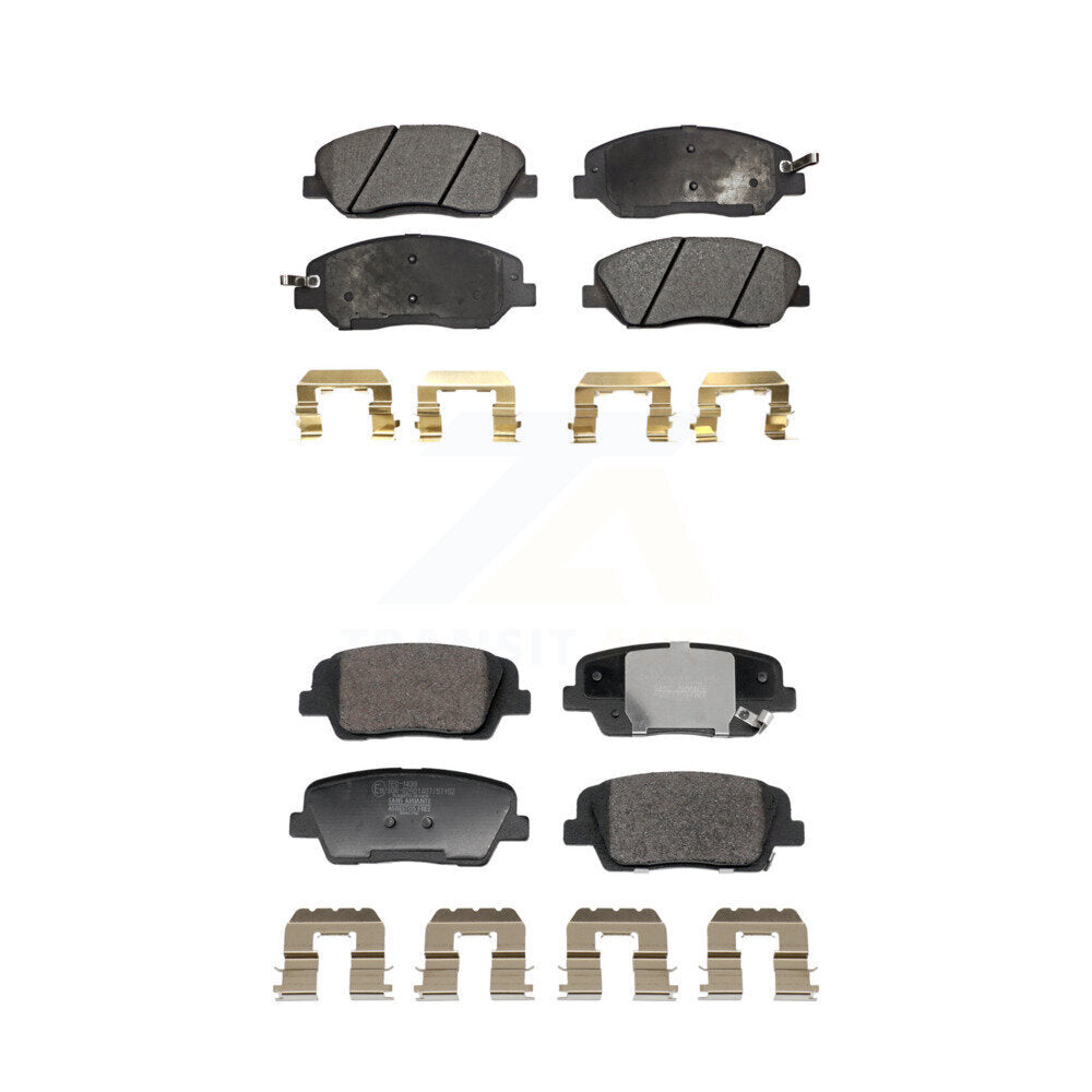 Ceramic Brake Pads Front Rear Kit For 2013-2016 Hyundai Santa Fe XL 3.3L
