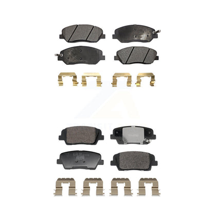 Ceramic Brake Pads Front Rear Kit For 2013-2016 Hyundai Santa Fe XL 3.3L