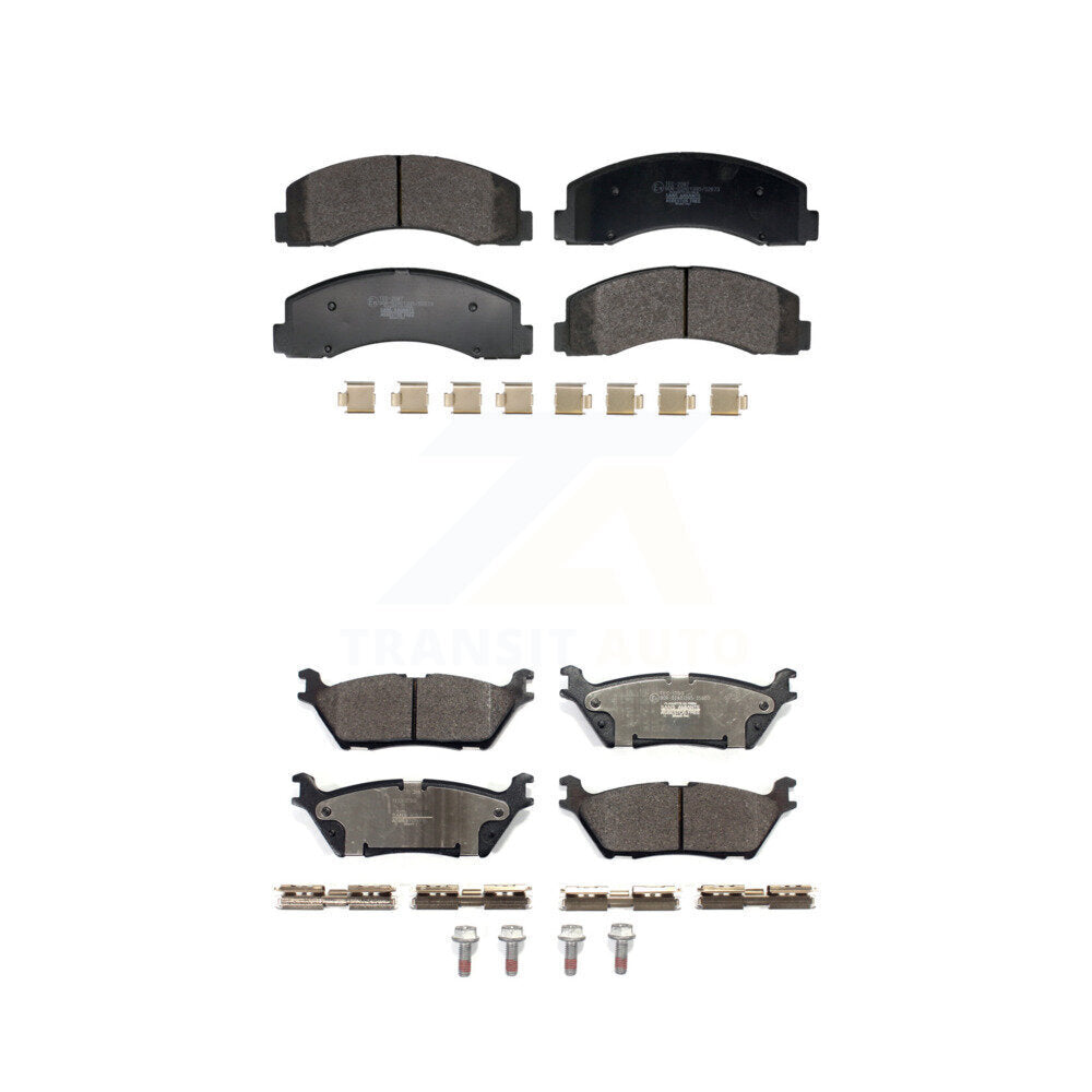 Ceramic Brake Pads Front Rear Kit For Ford F-150 Expedition Lincoln Navigator