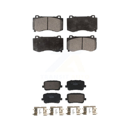 Ceramic Brake Pads Front Rear Kit For Dodge Charger