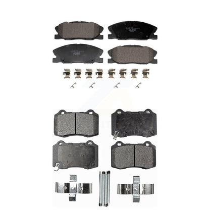 Ceramic Brake Pads Front Rear Kit For Dodge Charger