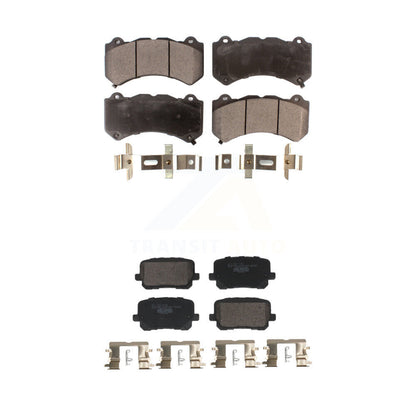 Ceramic Brake Pads Front Rear Kit For Dodge Charger