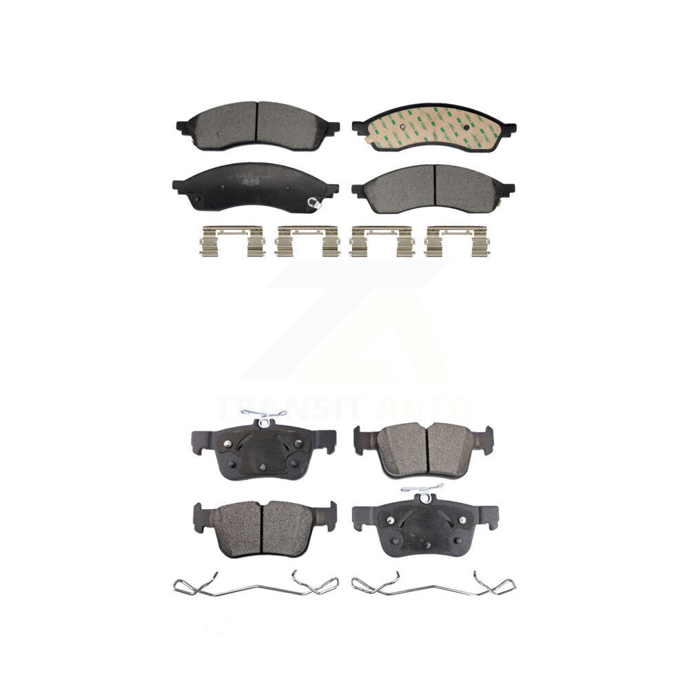 Ceramic Brake Pads Front Rear Kit For Ford Edge Lincoln Nautilus